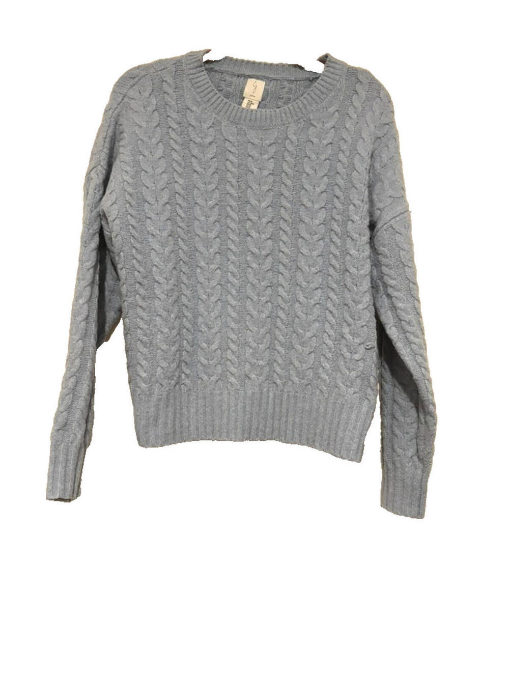 Joie‎ powder blue sz M cable knit sweater # 3474